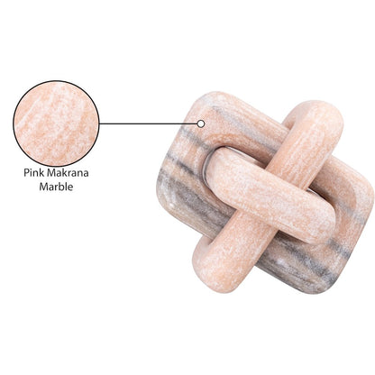 Bond Pink Marble Decorative Knot