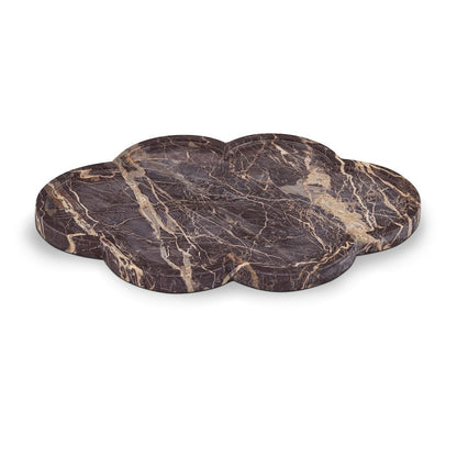 Rimini Cherry Clover Shaped Marble Tray