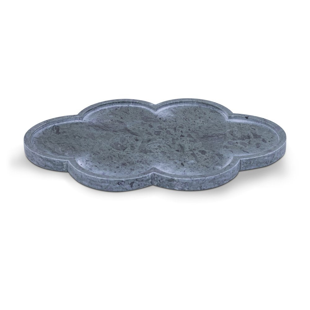 Rimini Green Clover Shaped Marble Tray