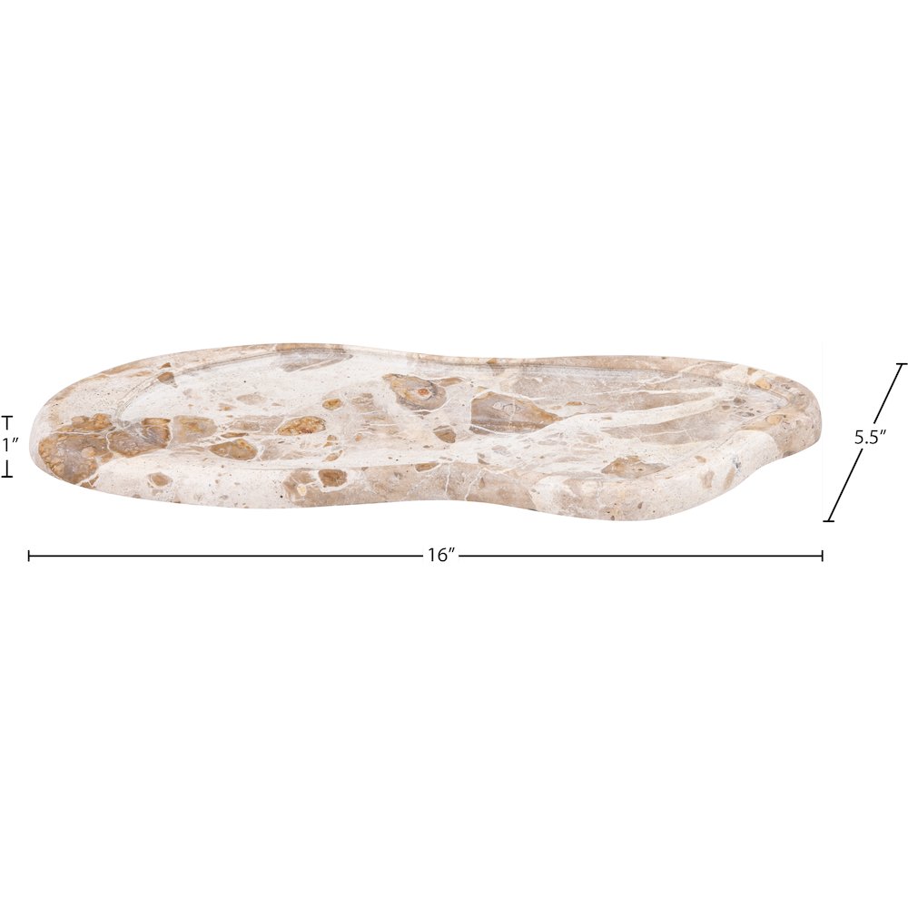 Arezzo Beige Marble Tray