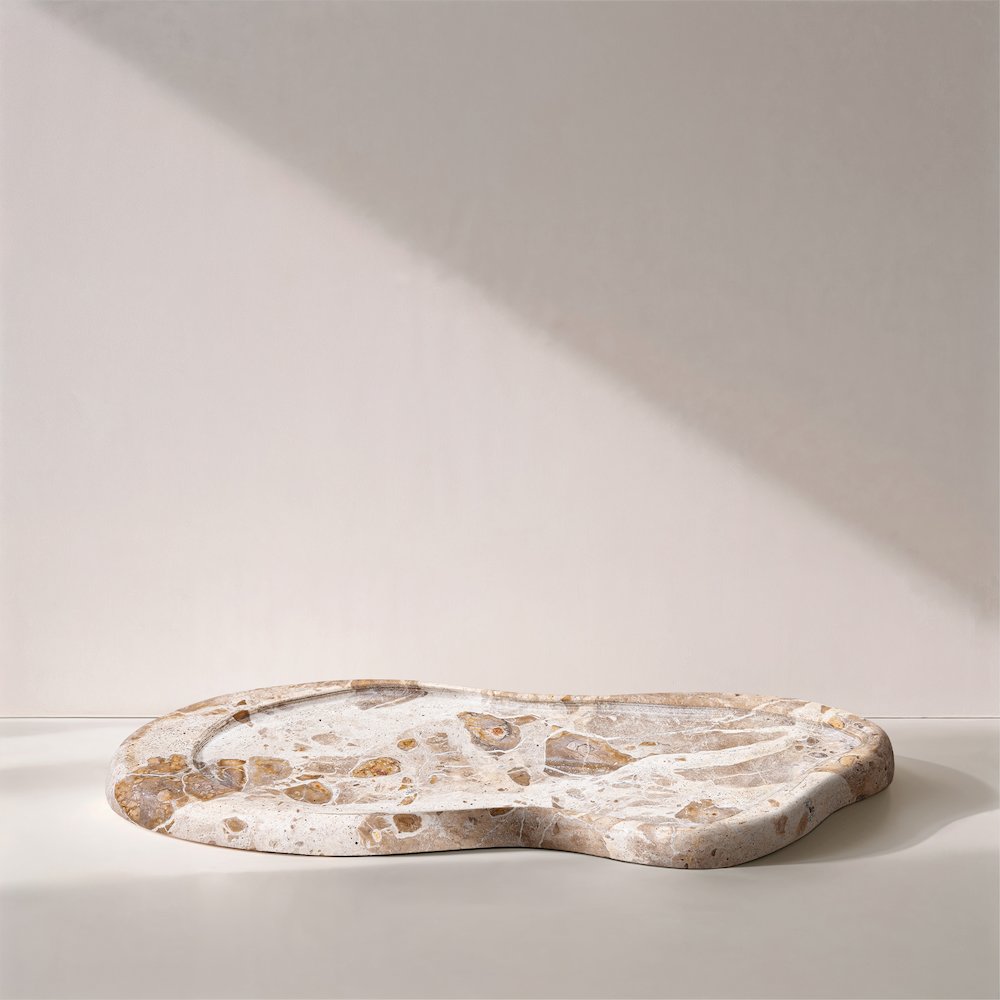 Arezzo Beige Marble Tray