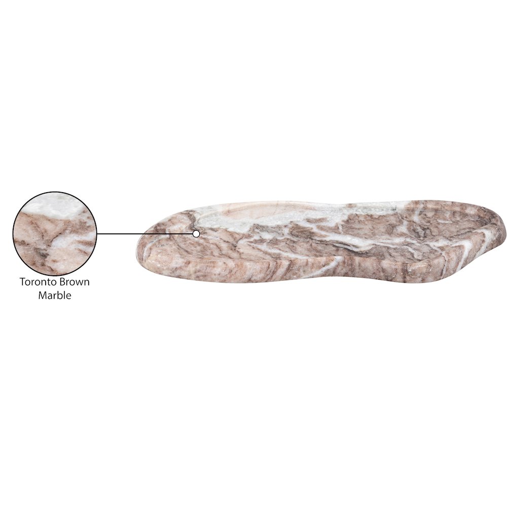 Arezzo Brown Marble Tray