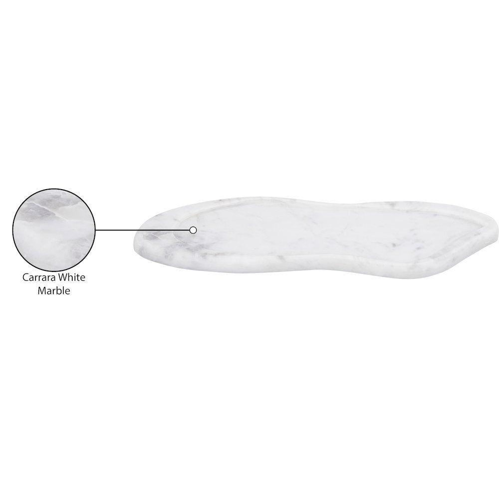 Arezzo White Marble Tray