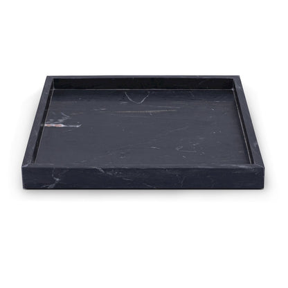 Barletta Black Square Marble Tray