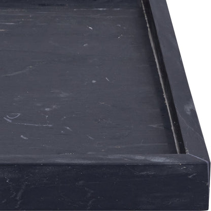 Barletta Black Square Marble Tray