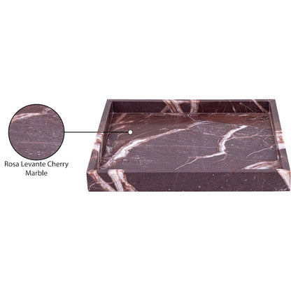 Barletta Cherry Square Marble Tray