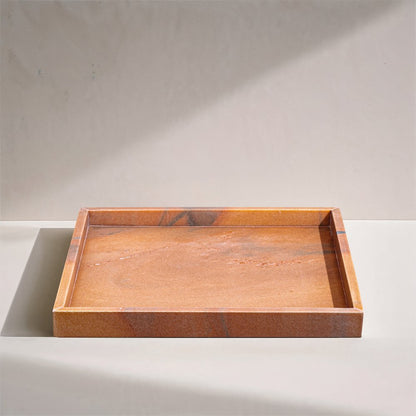 Barletta Pink Square Marble Tray