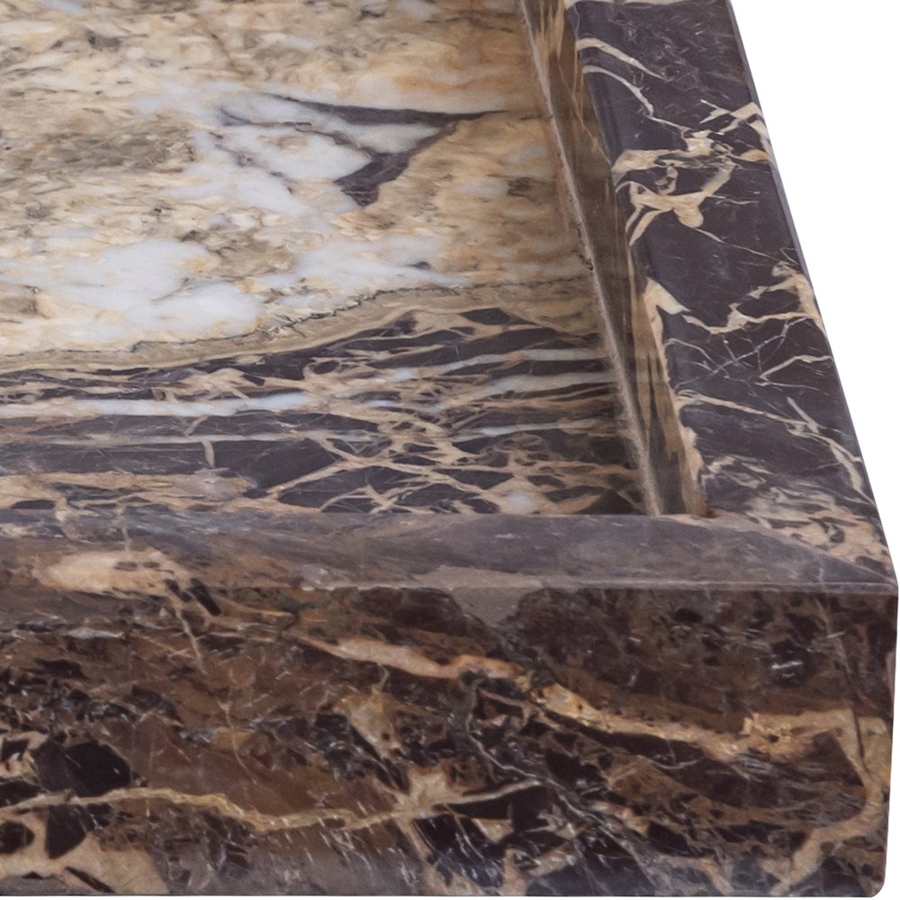 Barletta Cherry Rectangular Marble Tray