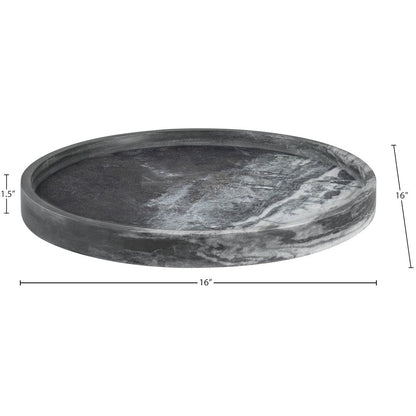 Barletta Panda Round Marble Tray