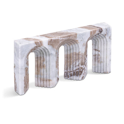 Curva Brown Marble Decorative Object