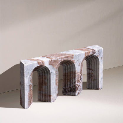 Curva Brown Marble Decorative Object