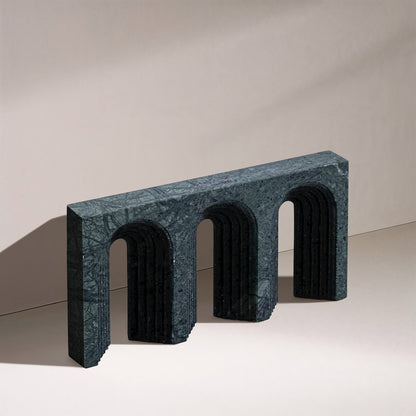 Curva Green Marble Decorative Object