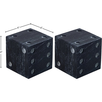Dice Black Marble Decorative Dice