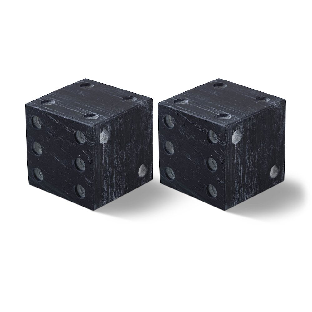 Dice Black Marble Decorative Dice