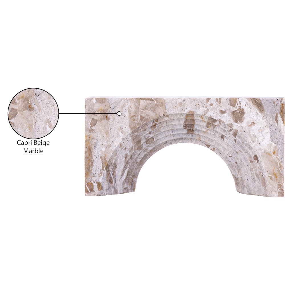 Cambre Beige Marble Decorative Object