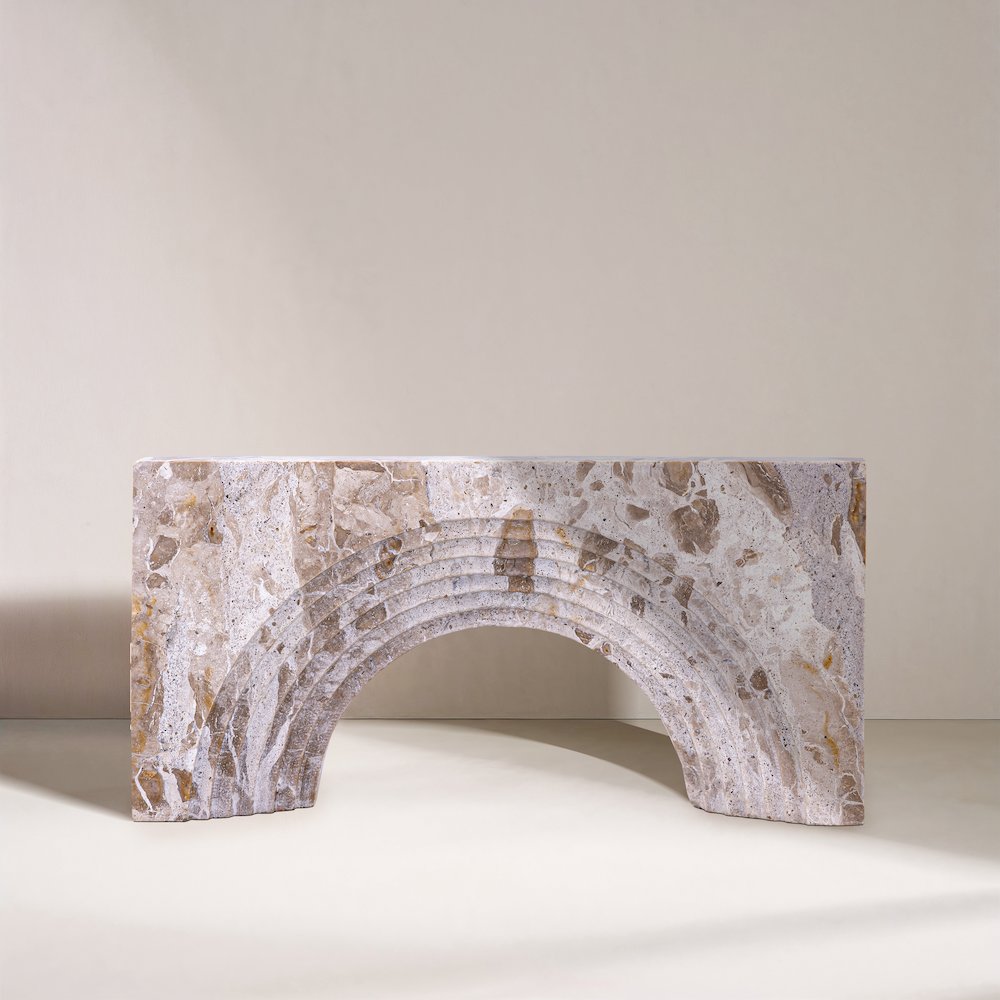 Cambre Beige Marble Decorative Object