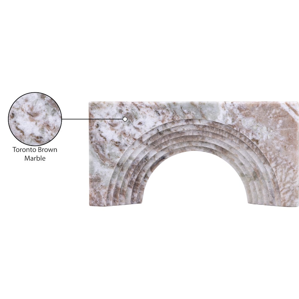 Cambre Brown Marble Decorative Object