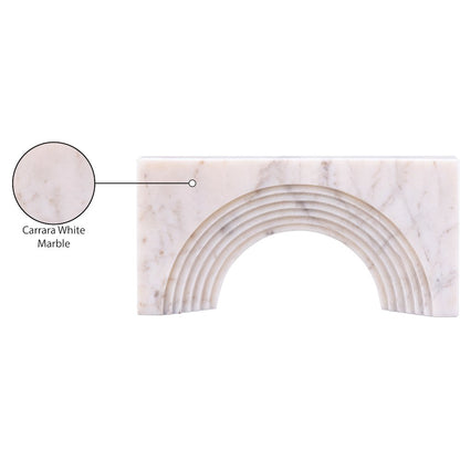 Cambre White Marble Decorative Object
