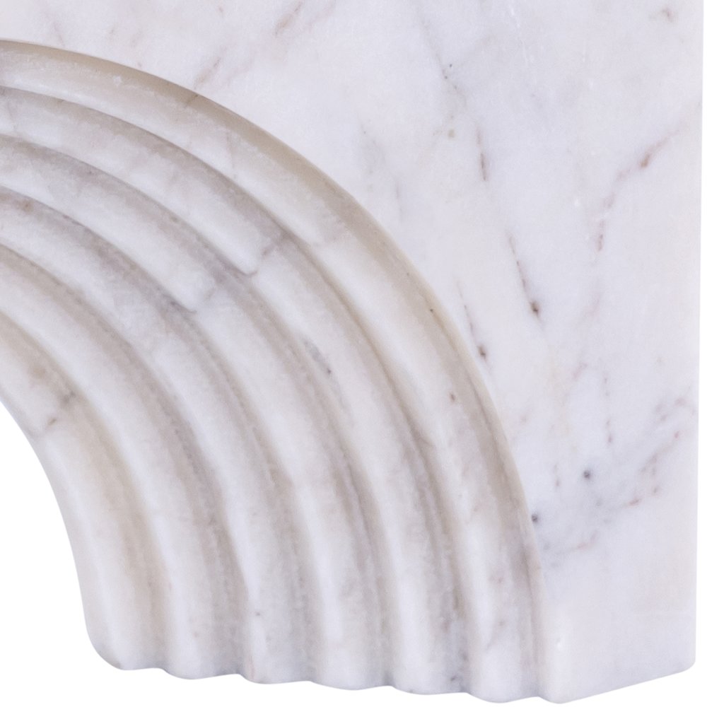 Cambre White Marble Decorative Object