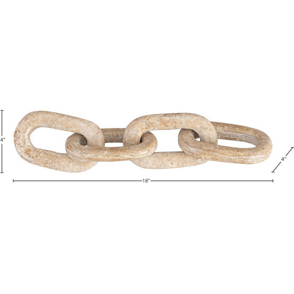 Lynx Beige Travertine Decorative Chain Links