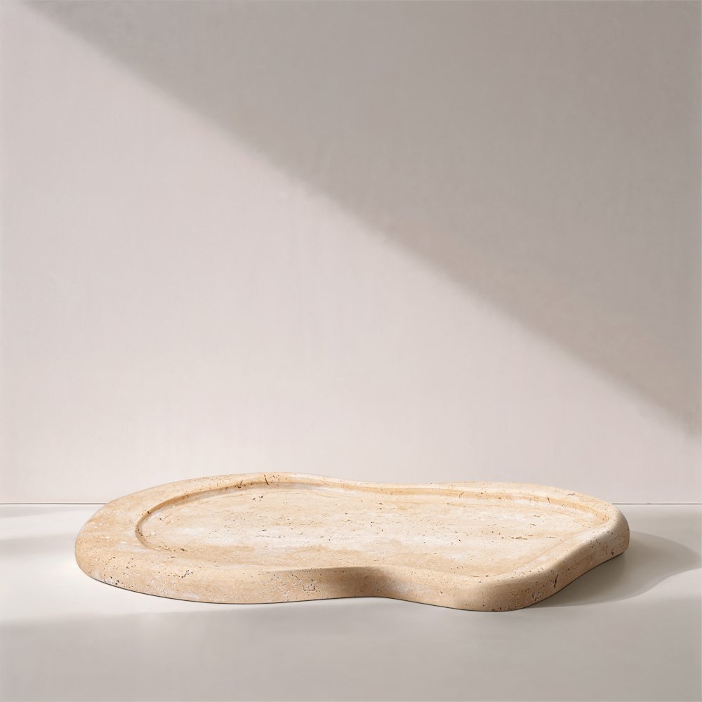 Arezzo Beige Travertine Tray