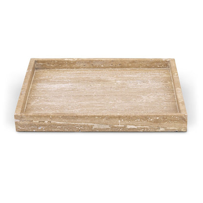 Barletta Beige Square Travertine Tray