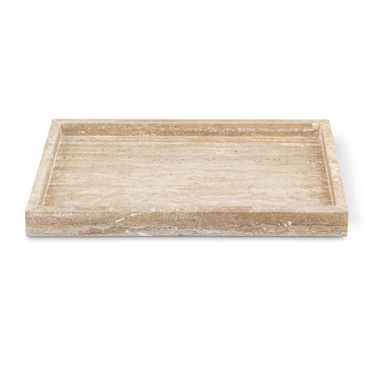 Barletta Beige Rectangular Travertine Tray