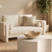 Calyx Beige Aluminum Decorative Bowl