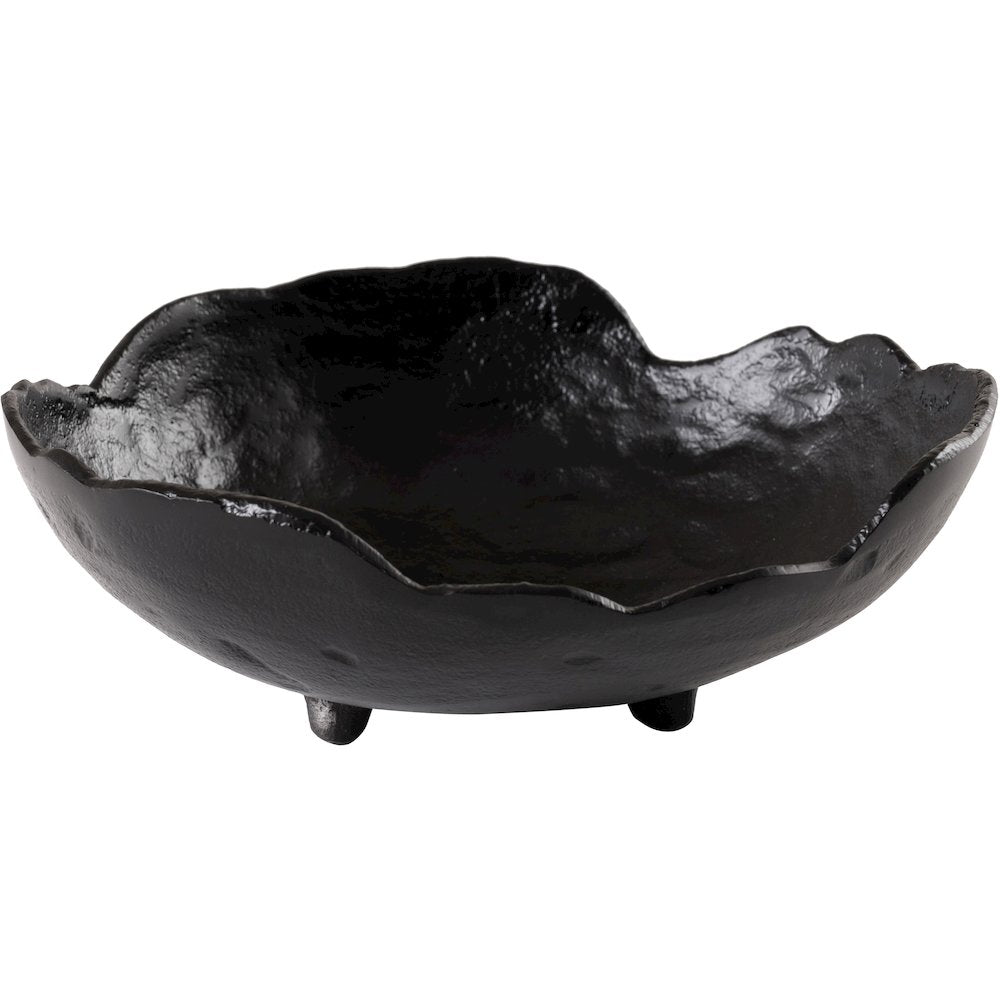 Calyx Black Aluminum Decorative Bowl