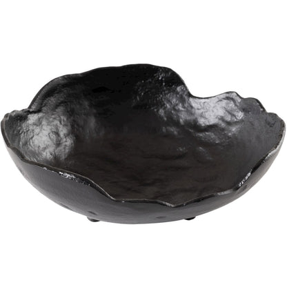 Calyx Black Aluminum Decorative Bowl