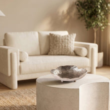Calyx Silver Aluminum Decorative Bowl