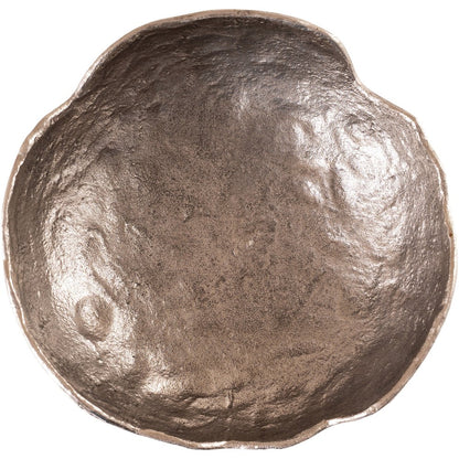 Calyx Silver Aluminum Decorative Bowl