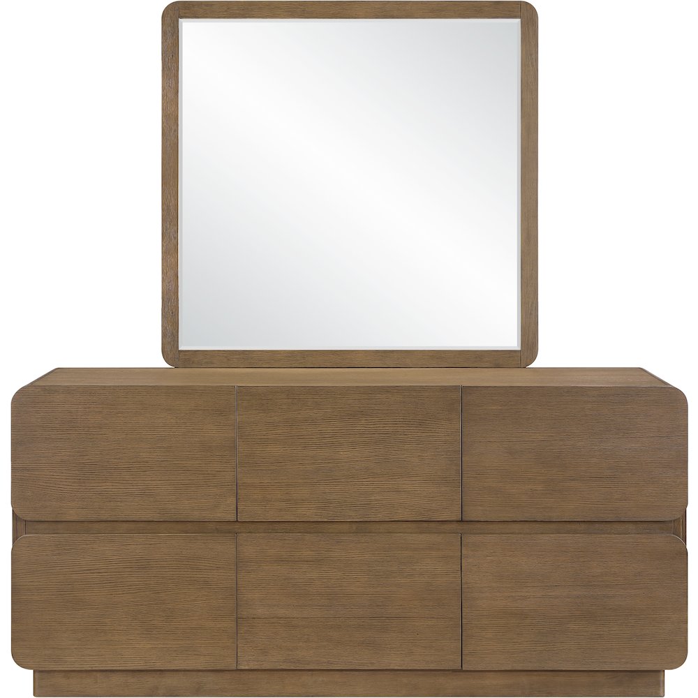 Adagio Brown Solid Wood And Oak Veneer Dresser