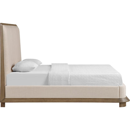 Adagio Brown Fabric Upholstered King Bed (3 Boxes)