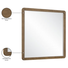 Adagio Brown Solid Wood And Oak Veneer Mirror