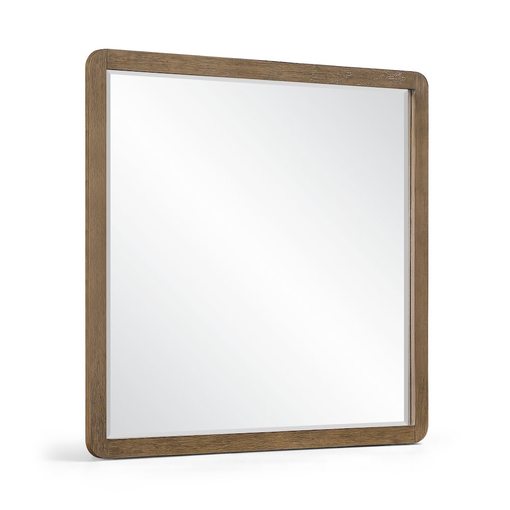 Adagio Brown Solid Wood And Oak Veneer Mirror