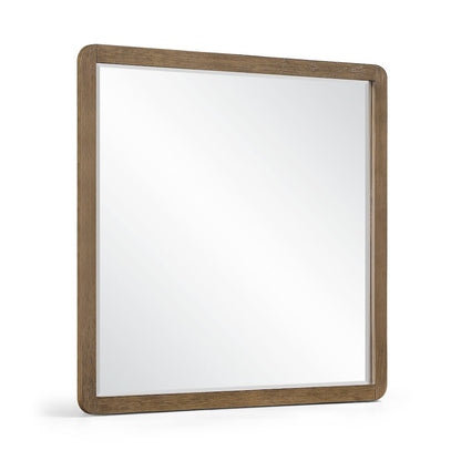 Adagio Brown Solid Wood And Oak Veneer Mirror