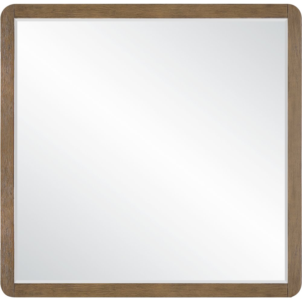 Adagio Brown Solid Wood And Oak Veneer Mirror