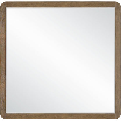 Adagio Brown Solid Wood And Oak Veneer Mirror