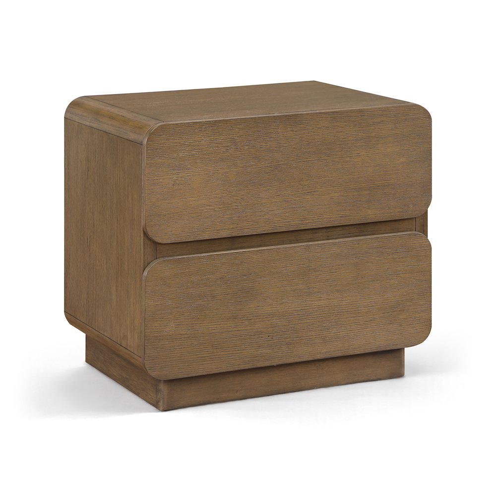 Adagio Brown Solid Wood And Oak Veneer Nightstand