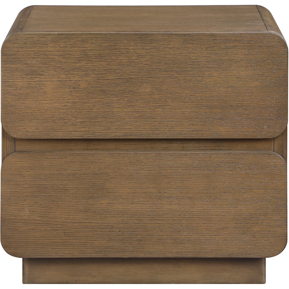 Adagio Brown Solid Wood And Oak Veneer Nightstand