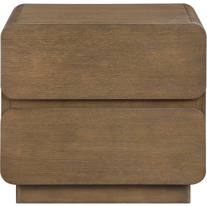 Adagio Brown Solid Wood And Oak Veneer Nightstand