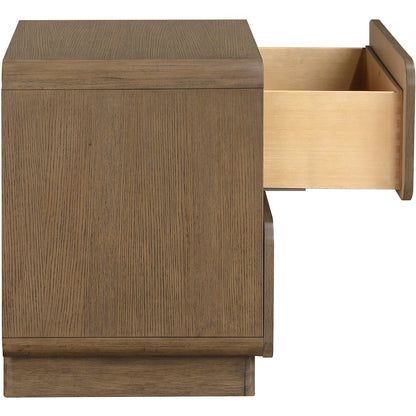 Adagio Brown Solid Wood And Oak Veneer Nightstand