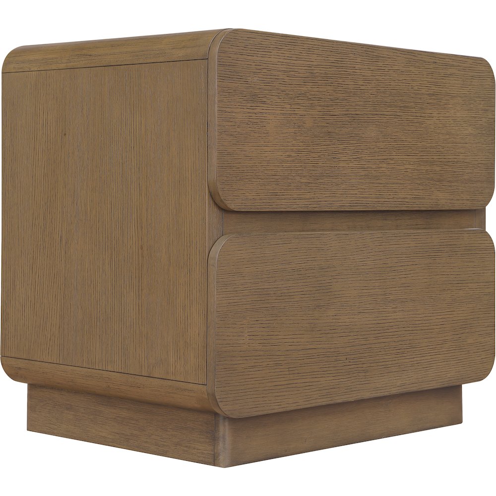 Adagio Brown Solid Wood And Oak Veneer Nightstand
