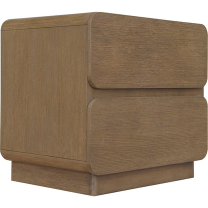 Adagio Brown Solid Wood And Oak Veneer Nightstand