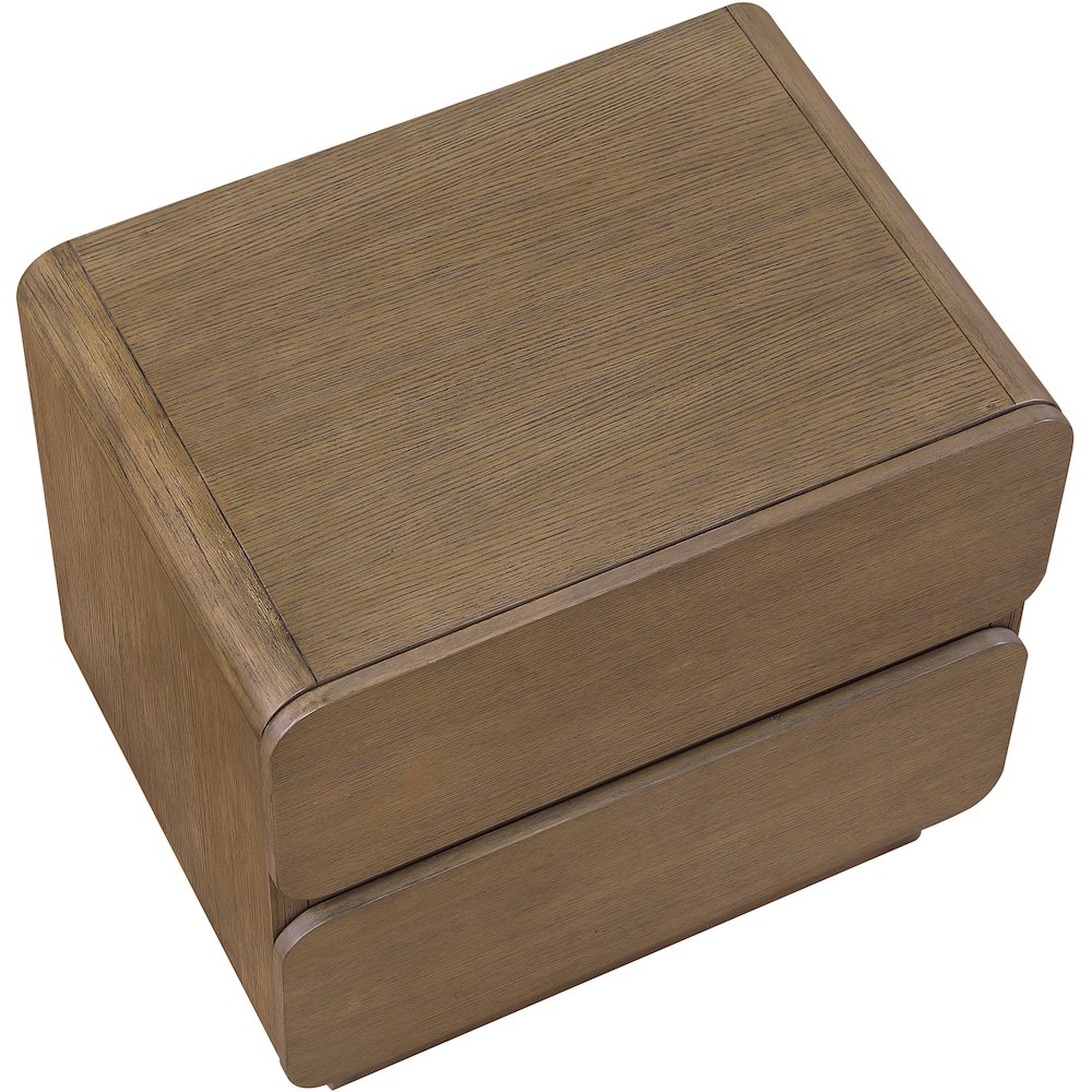 Adagio Brown Solid Wood And Oak Veneer Nightstand