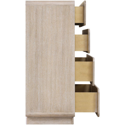 Adagio Natural Solid Wood And Oak Veneer Chest