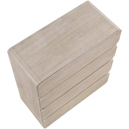 Adagio Natural Solid Wood And Oak Veneer Chest