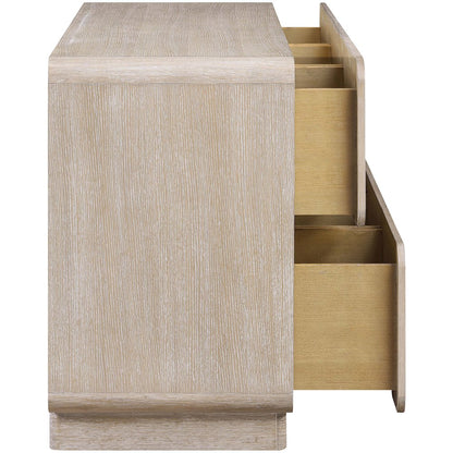 Adagio Natural Solid Wood And Oak Veneer Dresser