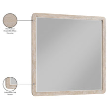 Adagio Natural Solid Wood And Oak Veneer Mirror